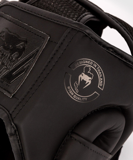 Шлем боксерский детский Venum Challenger Black/Black