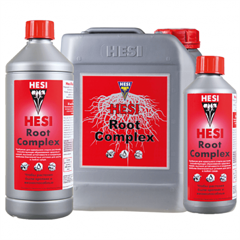Линейка стимулятора корнеобразования HESI Root Complex, 0,5 л, 1 л, 5 л