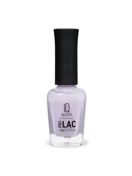 IQ BEAUTY Лак для ногтей профессиональный укрепляющий с биокерамикой #046, 12.5 мл Светло-лиловый, полупрозрачный