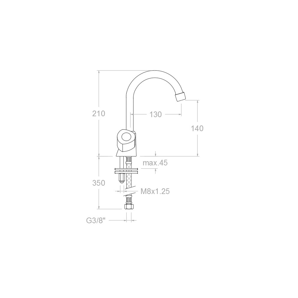Смеситель для раковины ECO 7010CE10E4