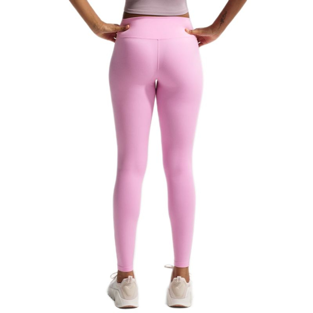 Леггинсы Nike One Seamless Front High Waisted Full Length - pink rise/white