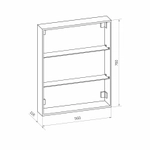 Зеркала-шкафы Reflexion Cube RF2211CB