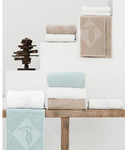 Набор полотенец 2шт Trussardi Tatami Bianco