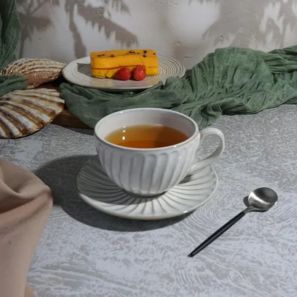 Чайная пара 300 мл d 10,5 см h6,5 см Gray Whirlpool Frutti di Mare P.L. [4]