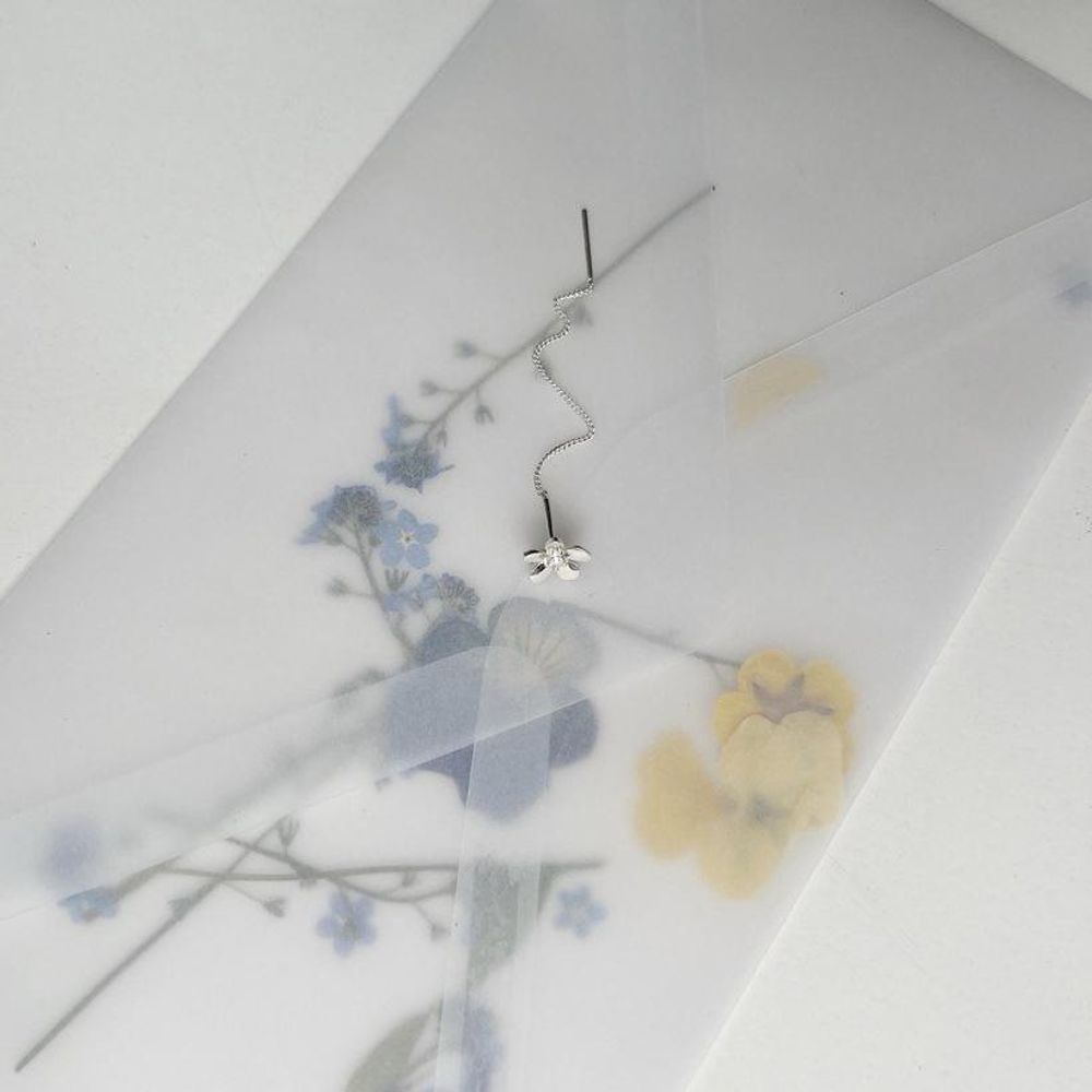 Моносерьга Flower Forget Me Not