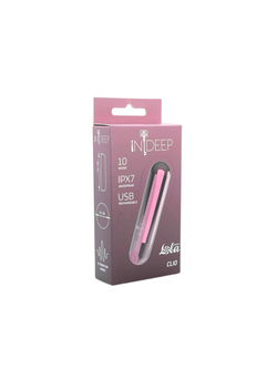 Indeep Clio - Перезаряжаемая вибропуля, розовый