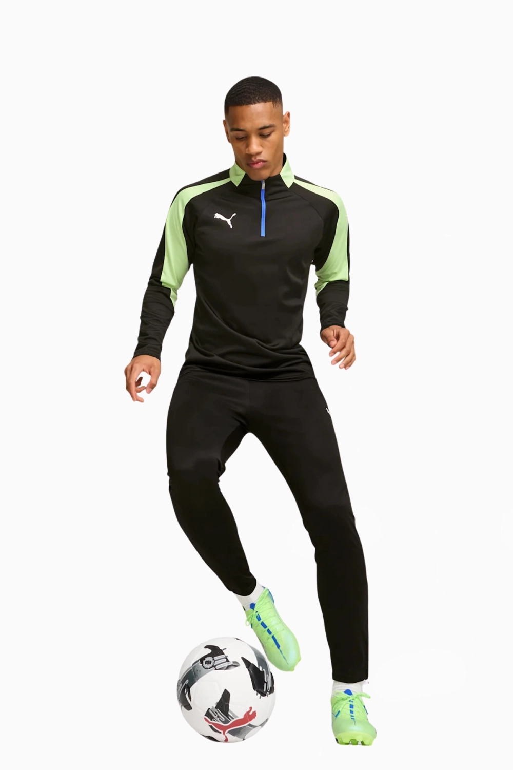 Кофта Puma IndividualLIGA Top 1/4 Zip - черный