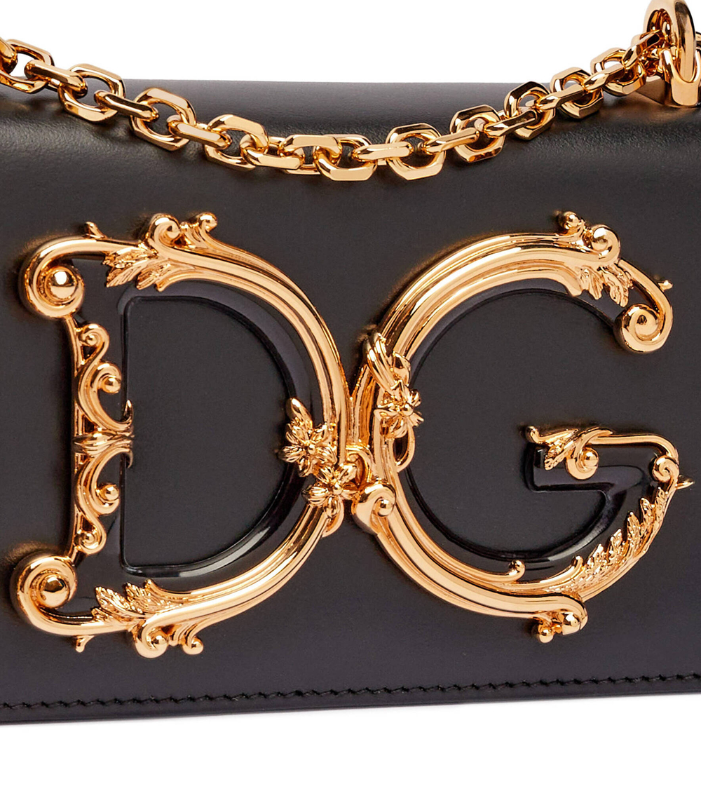 Кожаная сумка через плечо Dolce & Gabbana - черный(BI1416 AQ507)