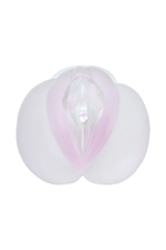 Прозрачный реалистичный мастурбатор Juicy Pussy Crystal Rose (Цвет: прозрачный)