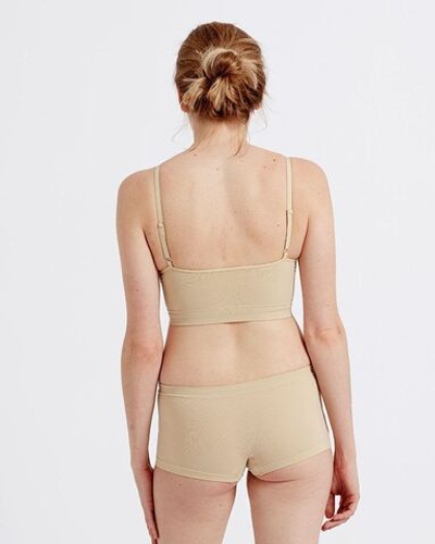 Бюстгальтер-топ Eco-wear на тонких бретелях (Размер: XL) (Цвет: телесный)