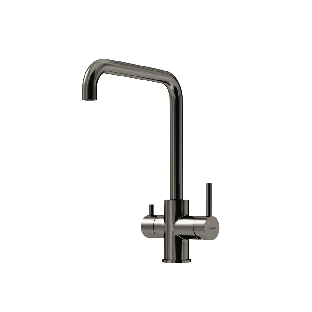 Смеситель для кухни Sancos Vela с краном для фильтра, вороненая сталь, SC4013GG, арт. SC4013GG
