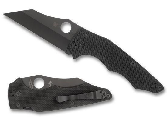 Складной нож Spyderco YoJumbo 253GPBBK c клинком из стали CPM-S30V, рукоять G10