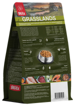 Сухой корм для кошек Blitz Holistic Grasslands Rabbit & Fish Adult Cat низкозерновой, индейка и кролик 1,5 кг