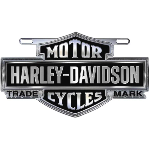 Эмблемма White Bar & Shield Die Cast Silver Harley-Davidson