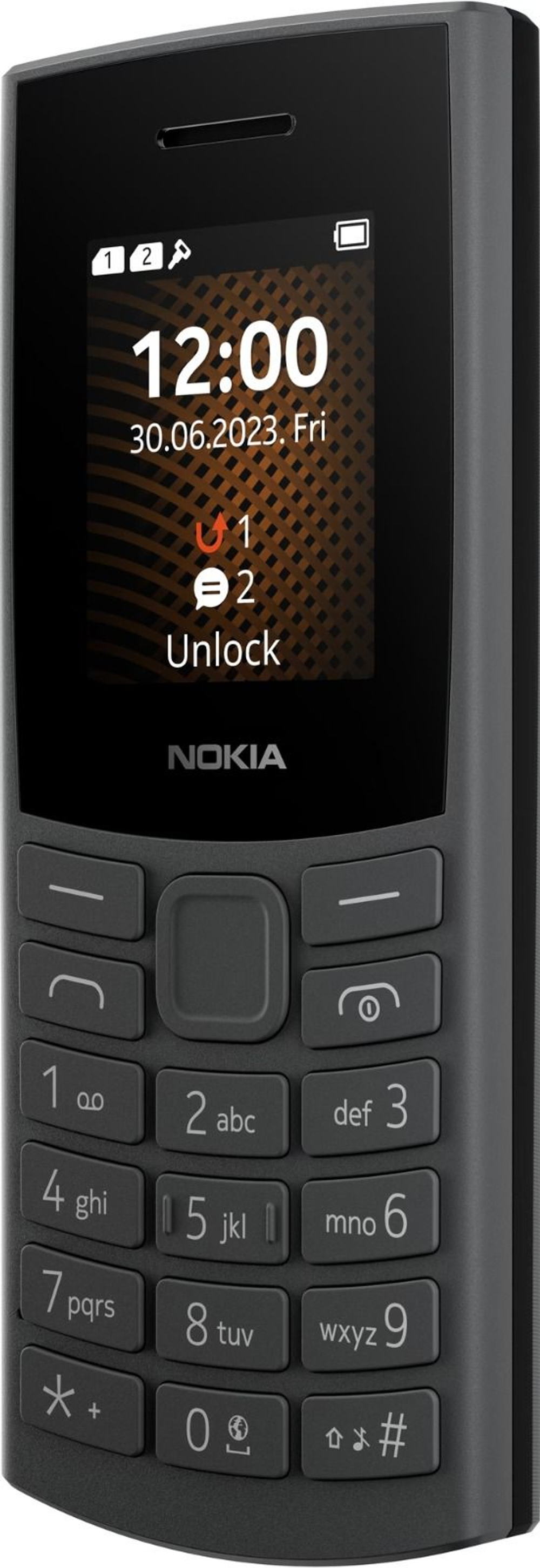 Nokia 105 (2023) Базовый телефон с двумя SIM-картами, черный (Из Финляндии)