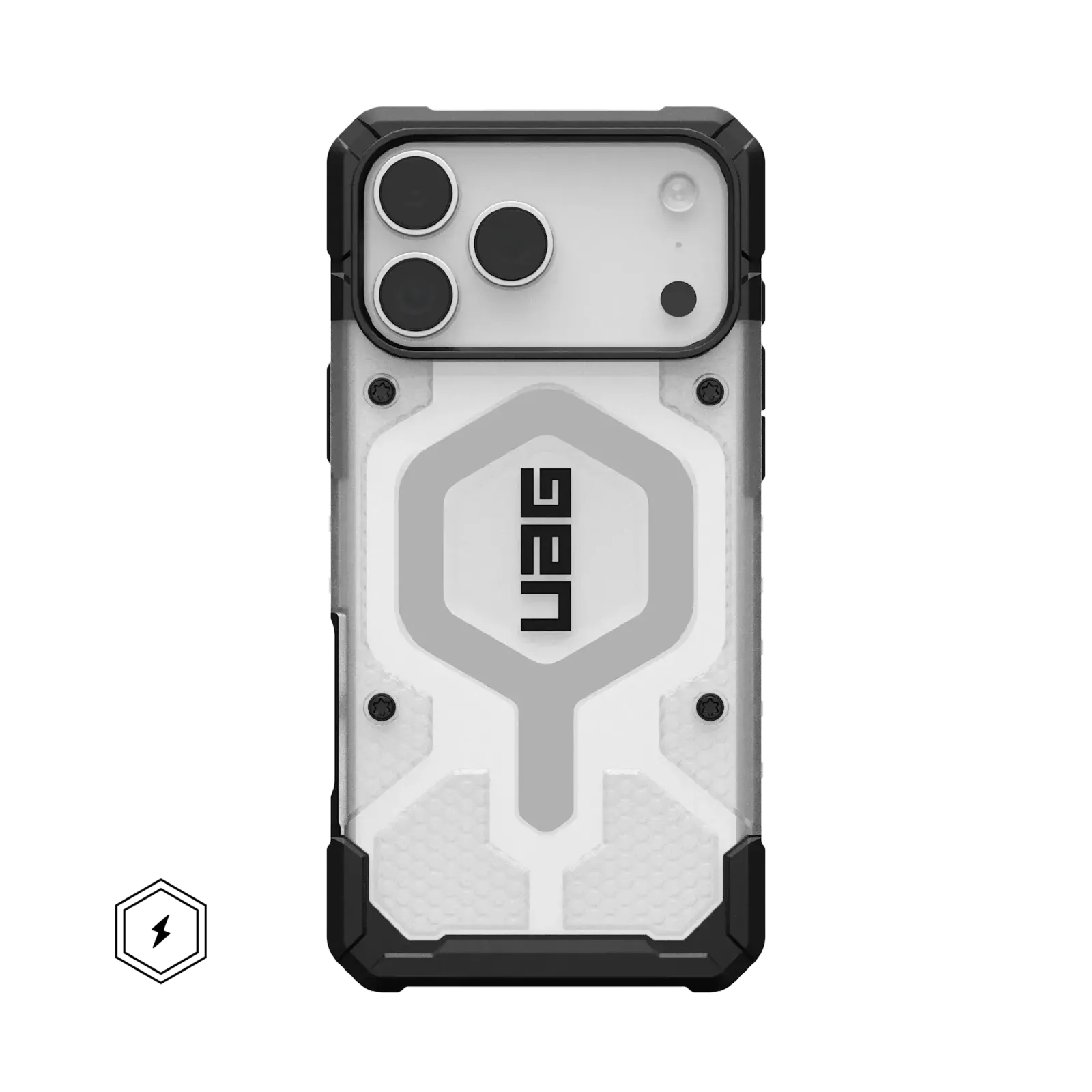 UAG Pathfinder Clear with MagSafe Series Case for Apple iPhone 17 Pro Max Ice/Silver (Серебристый)