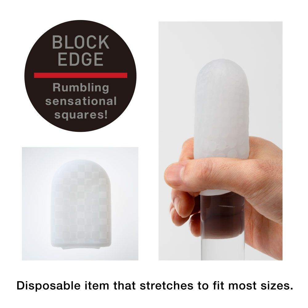 Карманный мастурбатор BLOCK EDGE (Цвет: прозрачный)