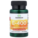 Swanson Vitamins, E-400, витамин E, 180,2 мг (400 МЕ), 60 капсул