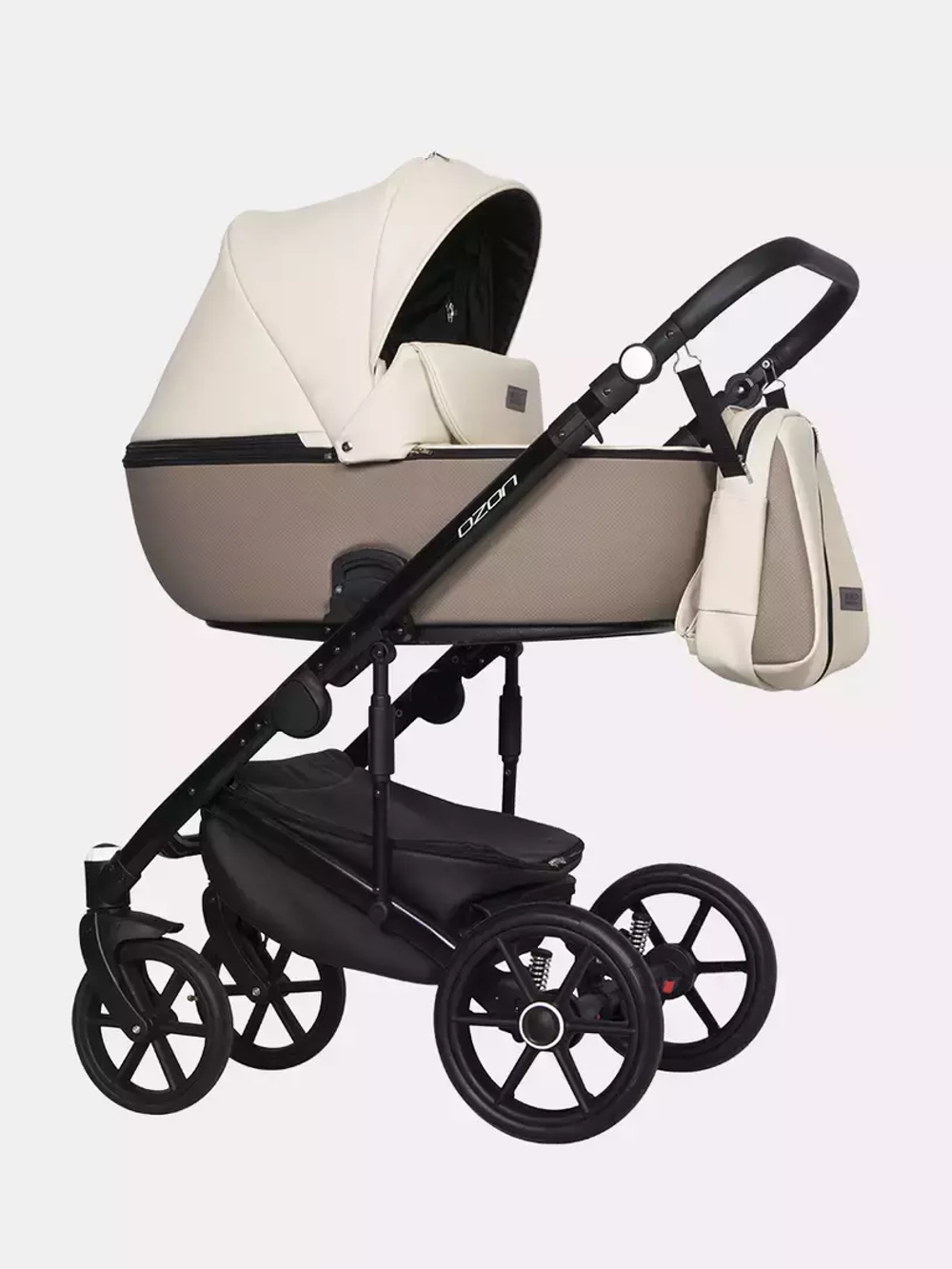 Коляска  OZON Ecco (3 в 1) (RIKO BASIC) 25 слоновая кость-бежевый