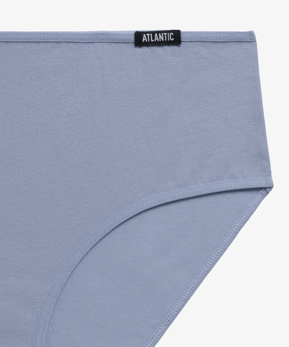 Трусы женские классика Atlantic, набор из 3 шт., хлопок, серые + темно-пудровые + мятные, 3LP-211E