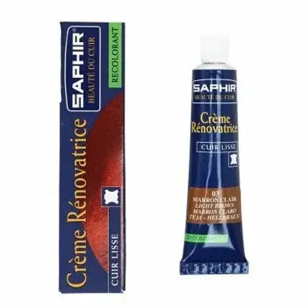Жидкая кожа Saphir Creme Renovatrice, 25мл, светло-коричневый [003]
