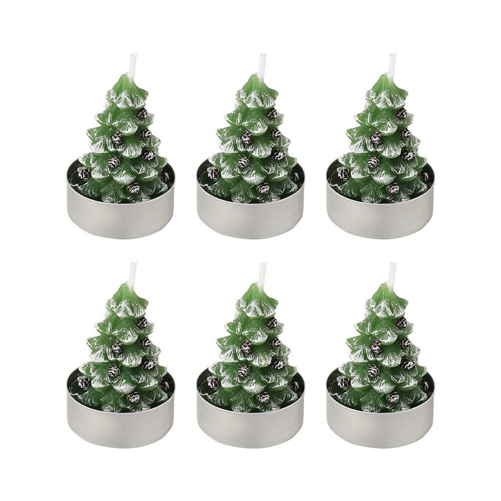 Набор декоративных свечей enchanted woods из коллекции new year essential, 6 шт.
