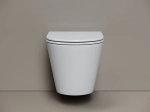 Унитаз подвесной Ceramicanova Алфео (Alfeo) CN4014T торнадо, с сиденьем микролифт, белый