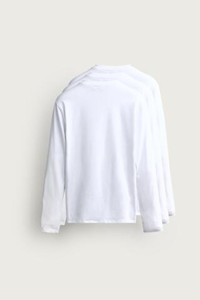 НАБОР ИЗ 3 БАЗОВЫХ ФУТБОЛОК SLIM FIT С ДЛИННЫМИ РУКАВАМИ — ZARA