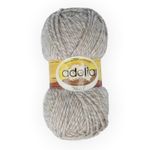 Пряжа Adelia Nelly / уп.5 мот. по 100г, 100м, 05 св.серый-бежевый (меланж)