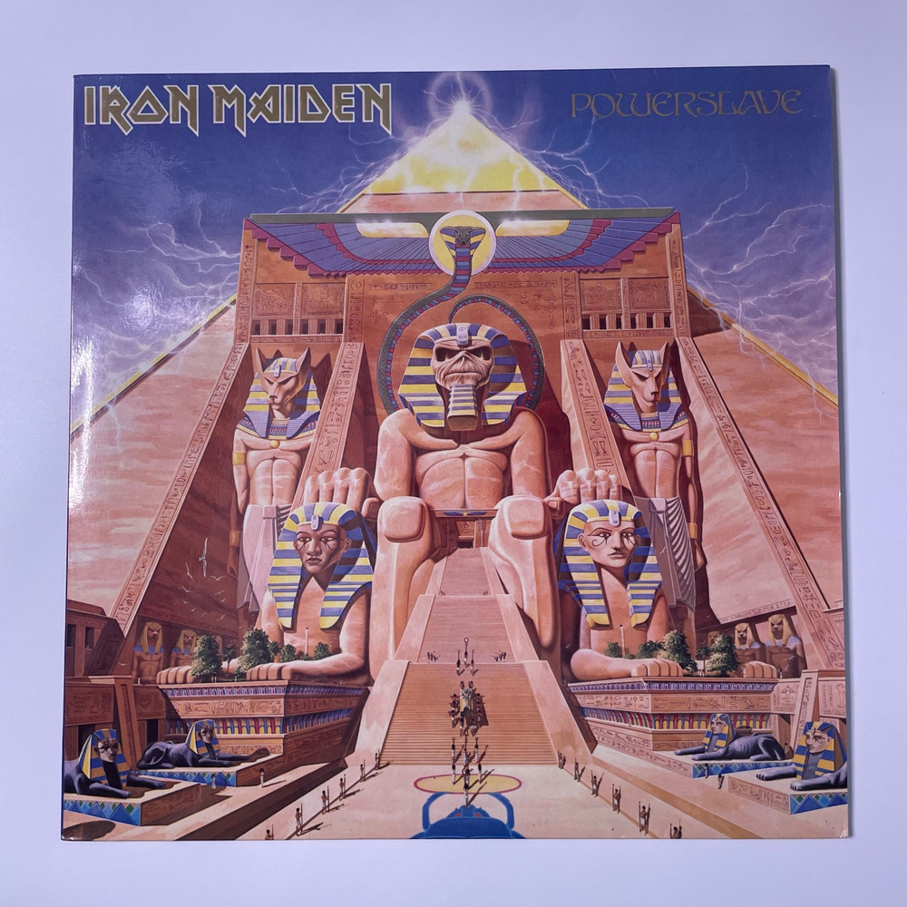 Винтажная виниловая пластинка LP Iron Maiden Powerslave (Россия 1993)