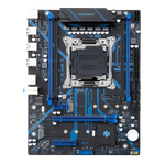 УЦЕНКА_Материнская плата с процессором HUANANZHI X99-QD4, Socket2011-3, Xeon E5-2670v3, mATX, Retail, Socket2011-3, 4xDDR4, PCIe3.0, 2xM.2, GLAN, 2xPS/2, 8xUSB2, 4xUSB3, CPU TDP 120Вт (RMA_HNZ-X99QD4-2670V3) {следы монтажа}