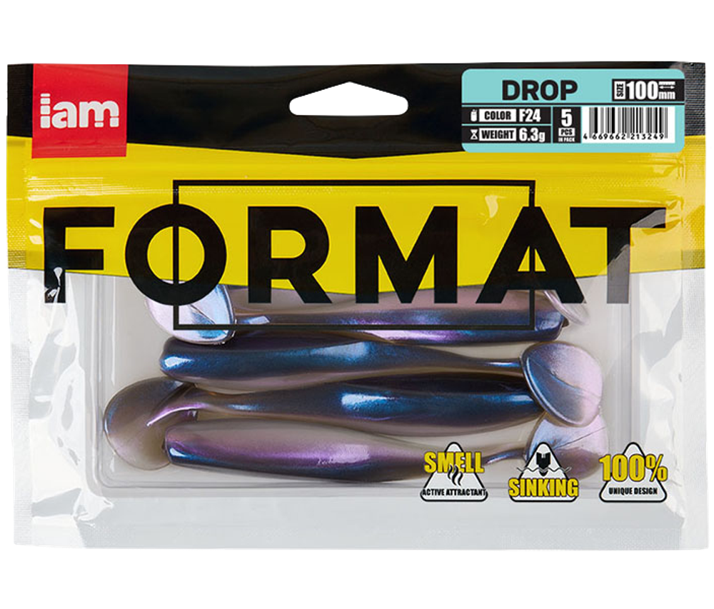 Мягкая приманка IAM Format Drop 100мм 6.3г -