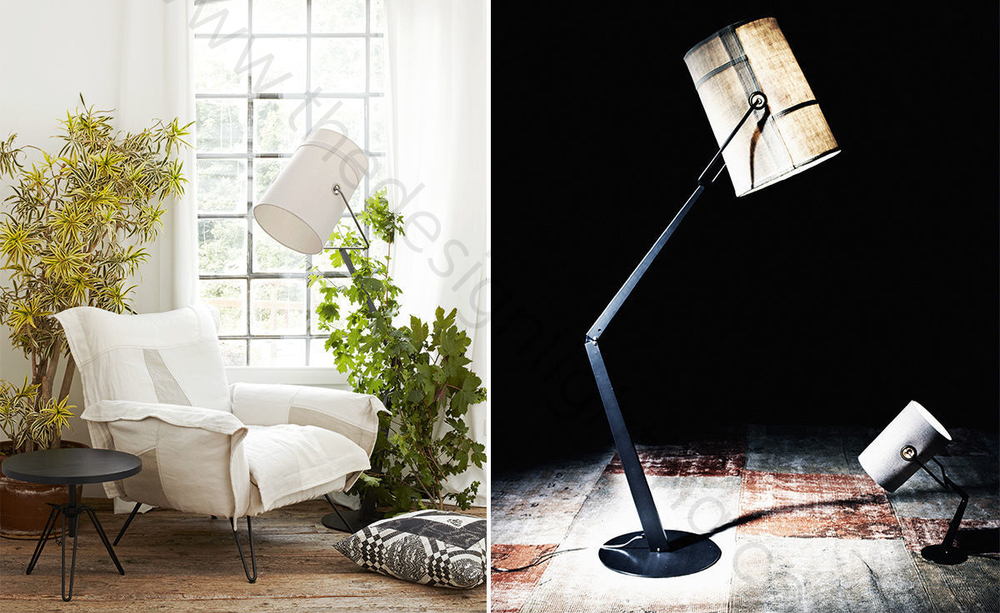 Floor design lamp  Diesel Fork by Foscarini (ivory)