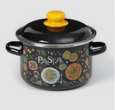 Кастрюля эмалированная 3 л, Pasta, d=18 см, цилиндрическая, индукция