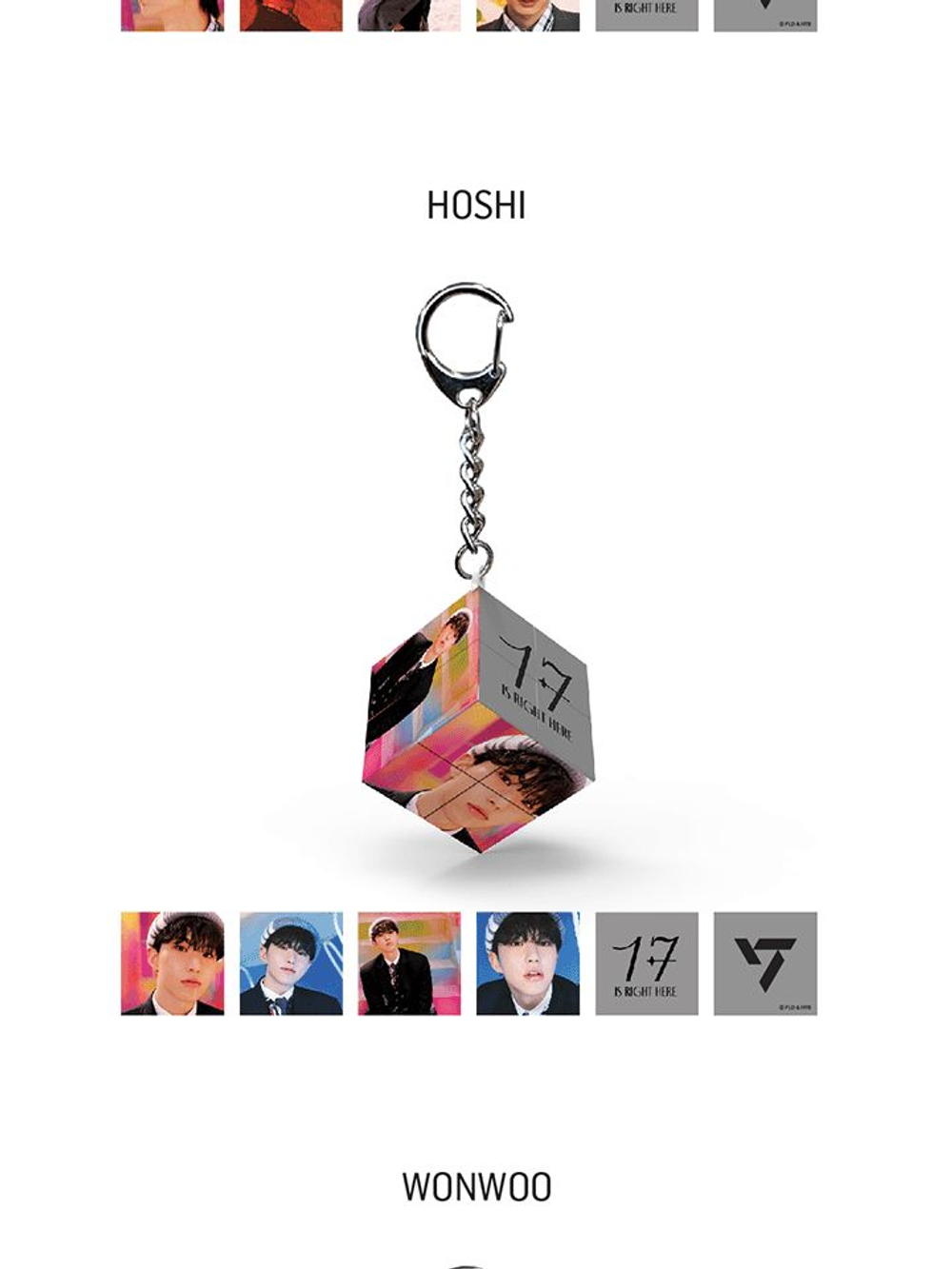 товары SEVENTEEN - 17 IS RIGHT HERE OFFICIAL MD MINI CUBE KEYRING