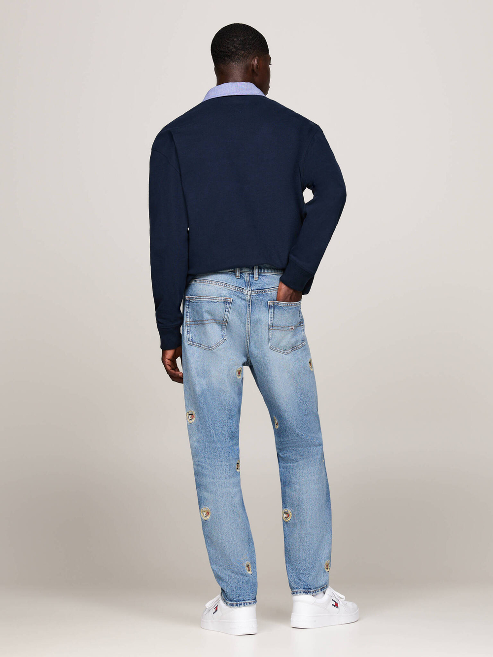 Джинсы ISAAC Tommy Jeans - голубой(DM0DM20414)