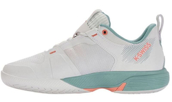 Женские теннисные кроссовки K-Swiss Ultrashot Team — blanc de blanc/nile blue/desert flower