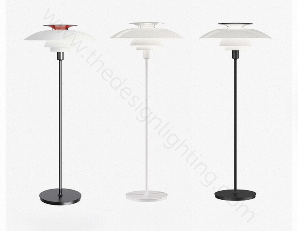 Floor design lamp Ph 80 by Louis Poulse
