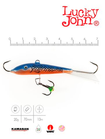 Балансир Lucky John FIN 5 с тр. 70мм/45H блистер