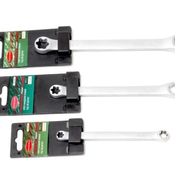 Ключ накидной Е-профиль Е6хЕ8, на пластиковом держателе RockForce##Rock FORCE RF-7560608