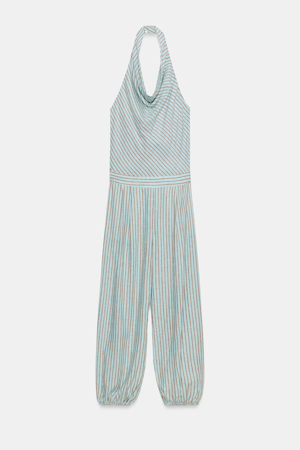 ЛЬНЯНОЙ КОМБИНЕЗОН В ПОЛОСКУ — ZARA