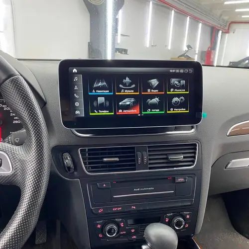 Магнитола для Audi Q5 2008-2016 - RDL-8202 монитор 10.25" на Android 13, Быстрая, CarPlay, 4G SIM-слот