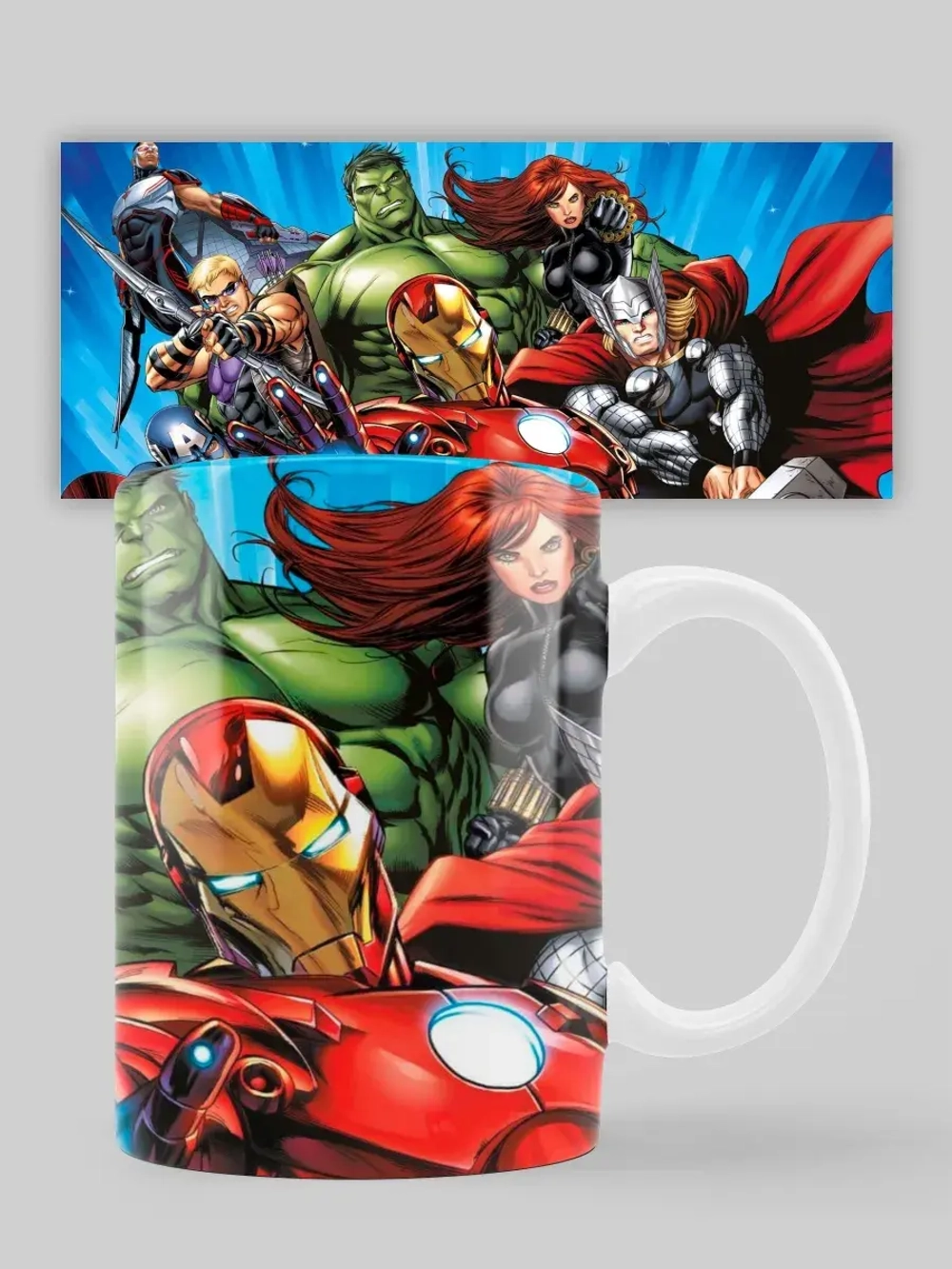 Кружка с принтом "Марвел Marvel"