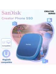 Внешний жесткий диск SanDisk Creator Phone SSD 1TB MagSafe синий