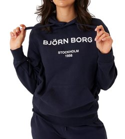 Женская Кофта теннисная Björn Borg Boyfriend Hoodie - night sky
