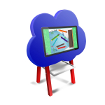 Детский интерактивный комплекс KidCloud 27P (1 экран)
