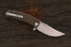 Нож складной Artisan 1845P-ODG Arroyo, клинок 85мм, сталь AR-RPM9, рукоять микарта