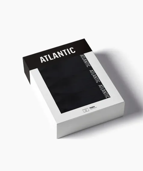 Трусы мужские боксеры (3шт), Atlantic 3MH-011, черный