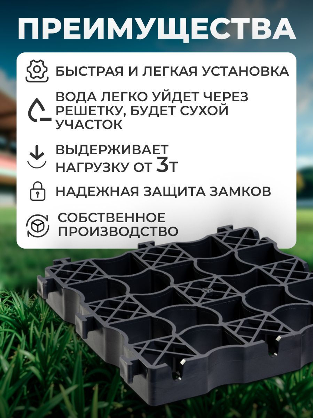 Пластиковая решётка для укрепления и фиксации