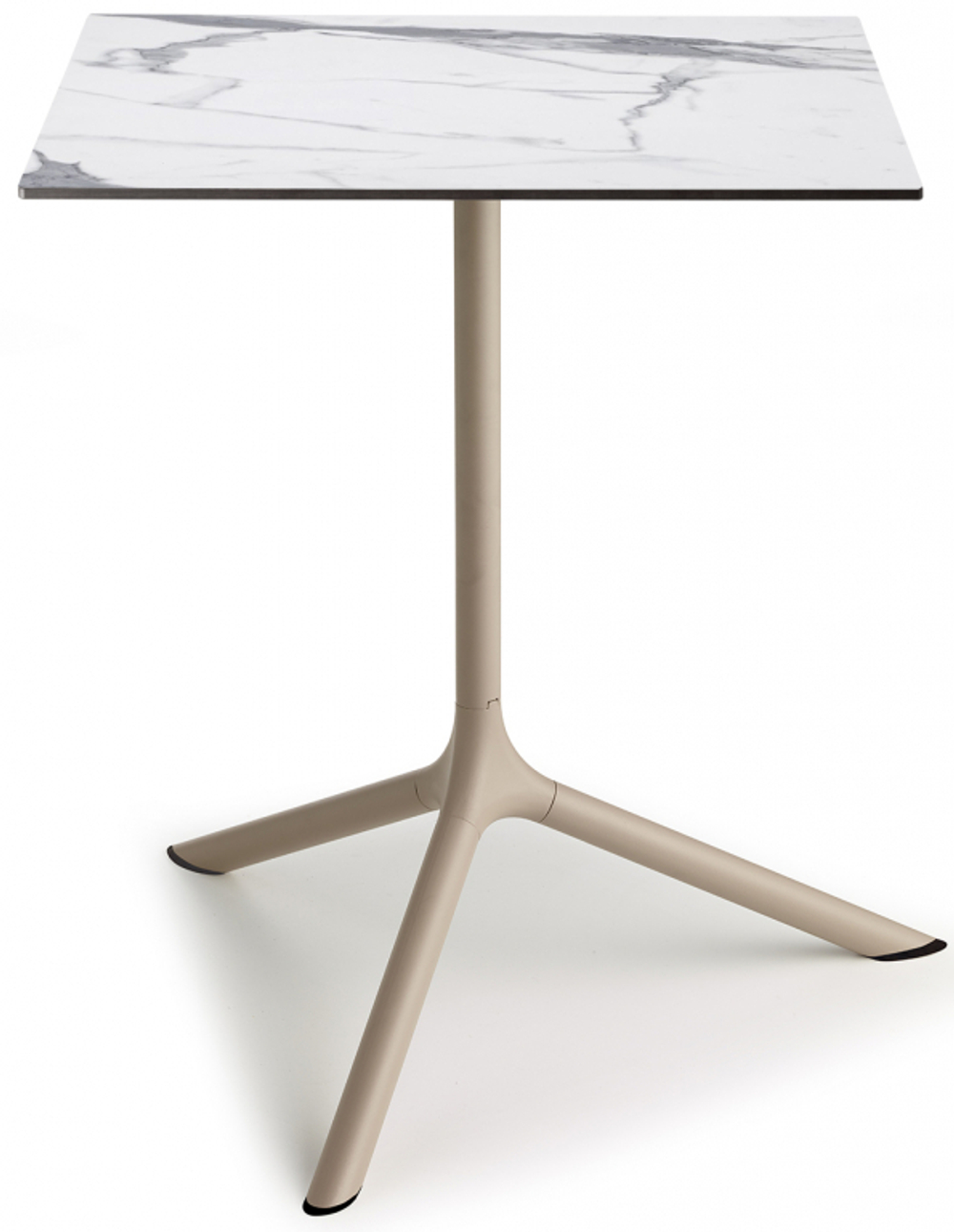Стол ламинированный обеденный складной Scab Design Tripe Maxi Folding, тортора, белый мрамор Каррара